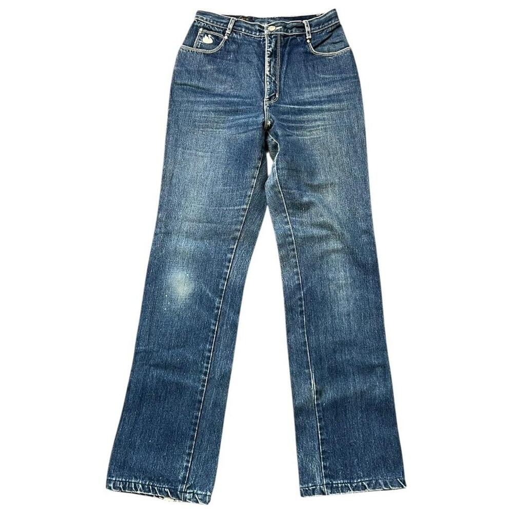 Vintage 80s 90s Gloria Vanderbilt High Rise Straight Leg Jeans Blue - 28